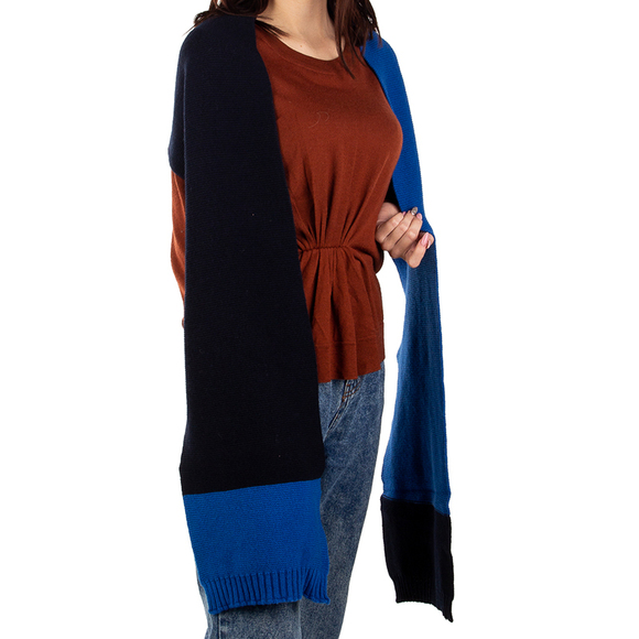 WOOL AND THE GANG MIDNIGHT BLUE SCARF | WOMENS - Picture 2 of 3